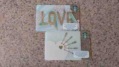 Starbucks GERMANY German Valentine Gift Card Set (2) New MINT US Seller - Sold on eBay May, 6th 2019 for $4.39