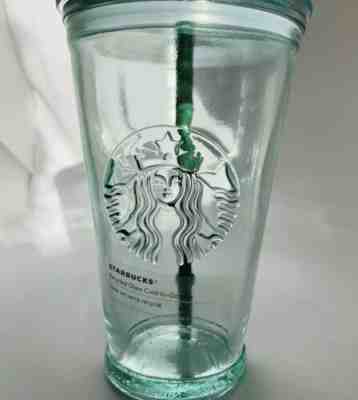 Starbucks NEW 2019 16oz. Recycled Green Glass Tumbler Cold Cup Mug Made In Spain - Sold on eBay May, 11th 2019 for $22.25