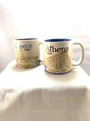 Starbucks Coffee 2 Demitasse 3oz Athens And Greece Cups 2015 No Box - Sold on eBay Apr, 26th 2019 for $28.99