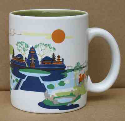 STARBUCKS COFFEE MUG UBUD 2014 INDONESIA ARTSY MUG NEW UNUSED - Sold on eBay May, 7th 2019 for $14.99