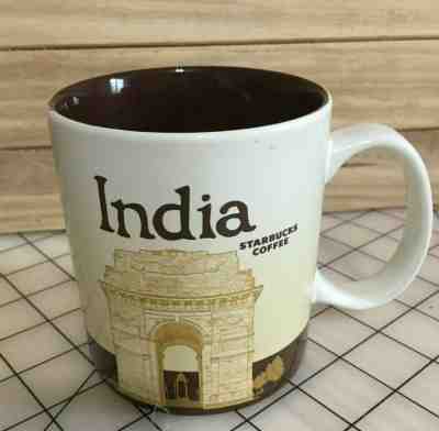 16 oz Starbucks Mug Cup India City Collector Series Mug 2013 Discontinued - Sold on eBay May, 2nd 2019 for $29.99