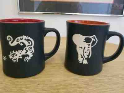 Starbucks 2011 Kenya Elephant Mug And Starbucks 2011 Komodo Dragon Blend Mug 