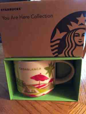 Rare Starbucks You Are Here YAH Coffee Mug Casablanca Morocco Africa NEW In Box