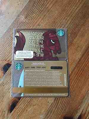 Malaysia Starbucks Happy New Year 2014 Year Of The Horse Card - Sold on eBay May, 8th 2019 for $9.99