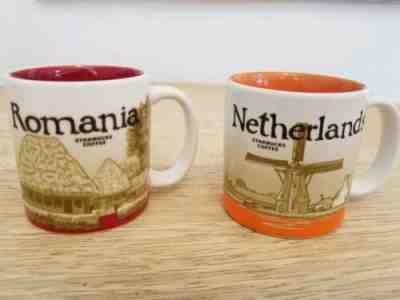 Starbucks Romania Netherlands Demitasse Mug Set, 3 oz.  - Sold on eBay May, 10th 2019 for $29.99