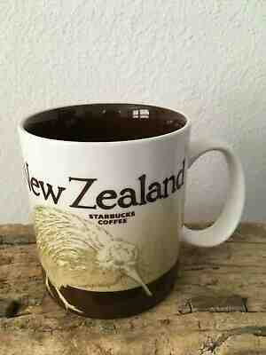 New 2017 Starbucks NEW ZEALAND Kiwi 16 Oz  Ceramic Coffee Mug - Sold on eBay Apr, 28th 2019 for $22.95
