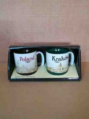 Starbucks Mug Cup Set of two Demitasse Krakow Poland 3oz - Sold on eBay May, 6th 2019 for $28.00