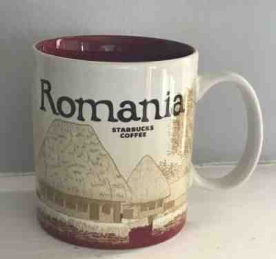 Starbucks Global City Mugs - Romania - 16oz Coffee Cup Mug Red inside Original - Sold on eBay May, 11th 2019 for $27.00