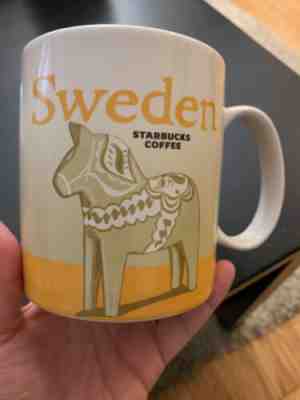 Starbucks Sweden Dala Horse Sverige City Mug 16 oz  BRAND NEW  Discontinued - Sold on eBay May, 3rd 2019 for $27.50