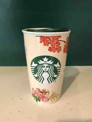 Starbucks Coffee + ban.do Collection Floral To Go Cup Tumbler Travel Mug - New! - Sold on eBay May, 6th 2019 for $24.99