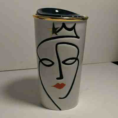 Starbucks 2015 Anniversary Siren Mermaid Ceramic To Go Tumbler Coffee  - Sold on eBay May, 5th 2019 for $24.99