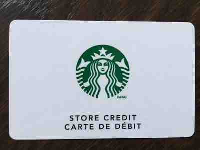Canada Series Starbucks "STORE CREDIT" Card / New No Value - Serial Series 6099 - Sold on eBay May, 10th 2019 for $5.75