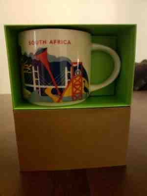 Starbucks South Africa Mug YAH Lion Giraffe Cape Shark  Leopard You Are Here Cup - Sold on eBay Apr, 27th 2019 for $78.99