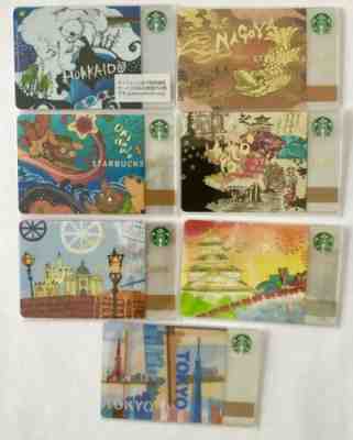 Starbucks cards Japan 2nd Gen Set Of 7 Okinawa Osaka Yokohama Kyoto Tokyo Nagoya - Sold on eBay Apr, 27th 2019 for $123.00