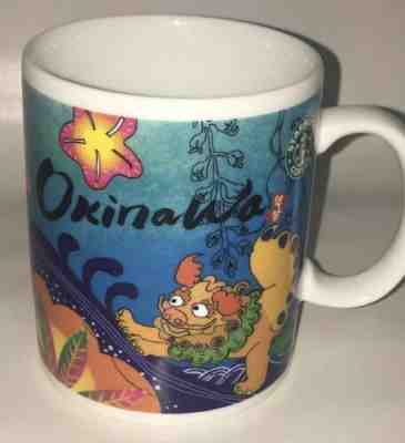 Starbucks Japan OKINAWA Shisa Lion Flower Design 2014 OLD LOGO Mug Made in Japan - Sold on eBay Apr, 26th 2019 for $15.00