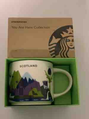 Starbucks Scotland YAH Mug Highlands Golf Bagpipe Whisky You Are Here UK - Sold on eBay May, 11th 2019 for $31.00