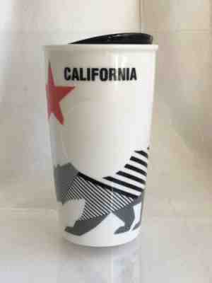 2015 Starbucks California Ceramic Travel Tumbler Dot Bear - Sold on eBay May, 10th 2019 for $25.00