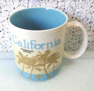 Starbucks CALIFORNIA Coffee Mug Cup 16 oz. Collector Series Global Icon LT. BLUE - Sold on eBay May, 10th 2019 for $24.70