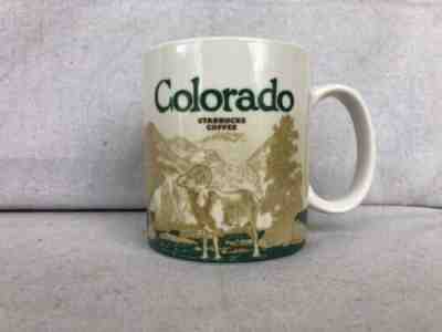 Starbucks COLORADO Coffee Mug SKIER and RAM Collector Series 16 Oz 2011 - Sold on eBay May, 4th 2019 for $16.00