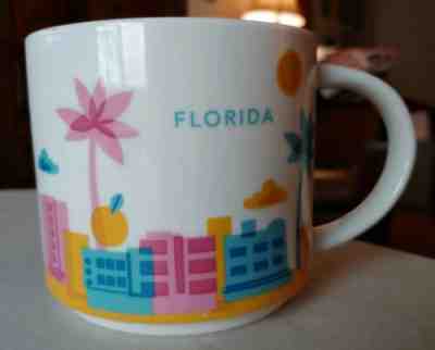 Retired Starbucks You Are Here Collection Mug FLORIDA State 14OZ  - Sold on eBay May, 11th 2019 for $10.00