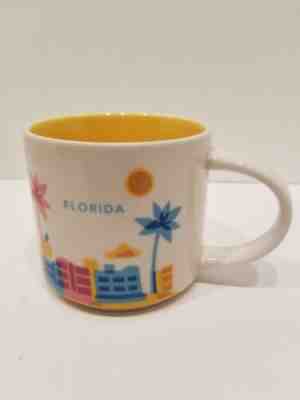 Starbucks FLORIDA YAH YOU ARE HERE Collection Mug FLAMINGO Cup Coffee Drink - Sold on eBay May, 10th 2019 for $9.49