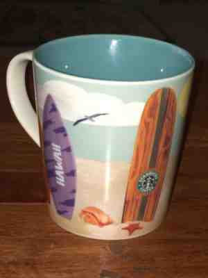 Starbucks ~ Hawaii Surfboards ~ 2010 Coffee Mug Cup NEW - Sold on eBay May, 10th 2019 for $10.53