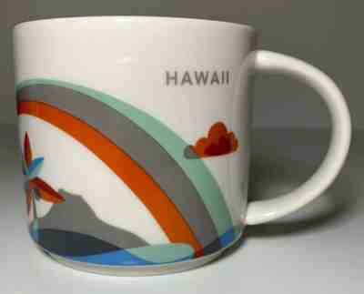 Hawaii Starbucks 2013 You Are Here Collection 14oz Coffee Mug Stackable Aloha - Sold on eBay May, 10th 2019 for $12.99