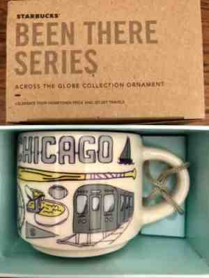Starbucks 2oz Demitasse CHICAGO ILLINOIS BEEN THERE mug Ornament Mini Cup w/ box - Sold on eBay May, 5th 2019 for $16.95