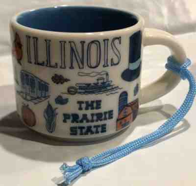 STARBUCKS BEEN THERE SERIES ILLINOIS MINI MUG ORNAMENT - Sold on eBay May, 3rd 2019 for $14.99