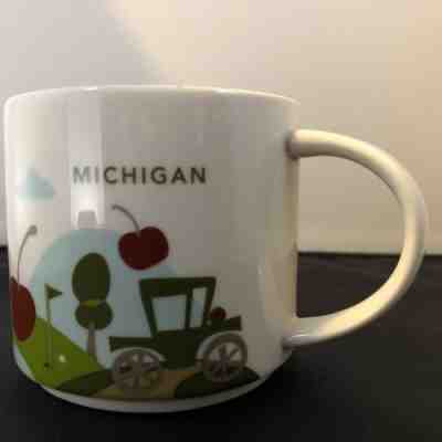 STARBUCKS MUG You Are Here Collection Michigan 14 oz. - Sold on eBay May, 8th 2019 for $11.50