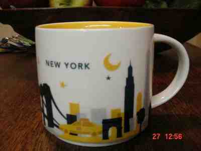 NYC Starbucks Mug New York City 14 Oz NY Mugs You Are Here  YAH  - Sold on eBay Apr, 27th 2019 for $9.99