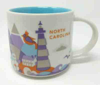 Starbucks North Carolina You Are Here Collection 2015 14oz Mug Coffee Tea Cup - Sold on eBay May, 11th 2019 for $14.99