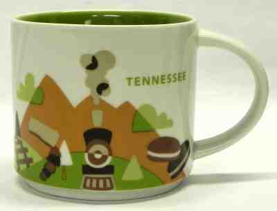 Starbucks "Tennessee" Ceramic Coffee Cup, You Are Here Collection 2016, Exc - Sold on eBay May, 1st 2019 for $22.50