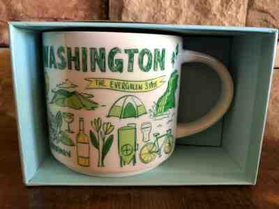 Starbucks 2017 "Been There" Series Washington 14oz Ceramic Mug New - Sold on eBay May, 9th 2019 for $24.99