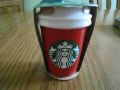 STARBUCKS CERAMIC ORNAMENT WV NWT - Sold on eBay May, 3rd 2019 for $7.95