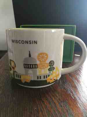 Starbucks “You Are Here” Mug Wisconsin With Madison Chairs *New* with Box - Sold on eBay Apr, 29th 2019 for $35.00