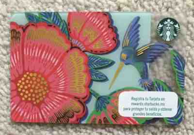Starbucks 2019 MEXICO Spring Poppy And Humming Bird Card - Sold on eBay Apr, 11th 2019 for $4.99