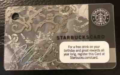 2009 CHRISTIAN SIRIANO STARBUCKS KEY CHAIN GIFT CARD - Sold on eBay May, 14th 2019 for $5.24