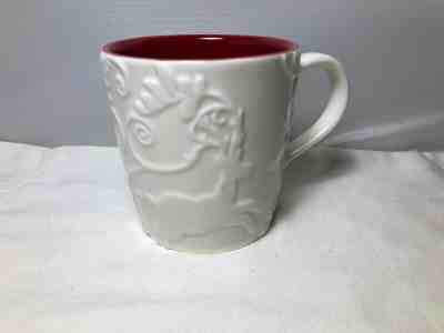 Starbucks Mug Christmas Reindeer 2009 3D White Red Coffee Tea Bone China - Sold on eBay May, 14th 2019 for $10.00