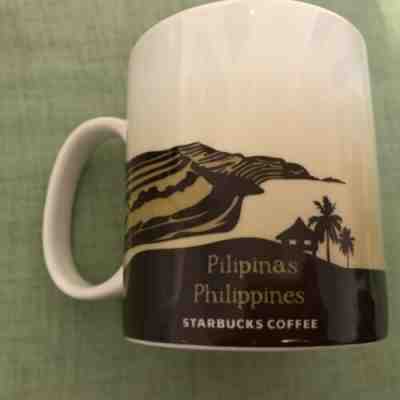 Starbucks 2009 Philippines Coffe Mug 16 oz Collector Series 4-1/8” - Sold on eBay May, 14th 2019 for $15.00