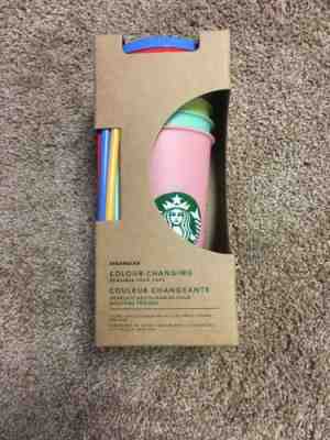 2019 Starbucks Color Changing Reusable Cups Set of 5 24oz LIMITED - Sold on eBay May, 15th 2019 for $62.95