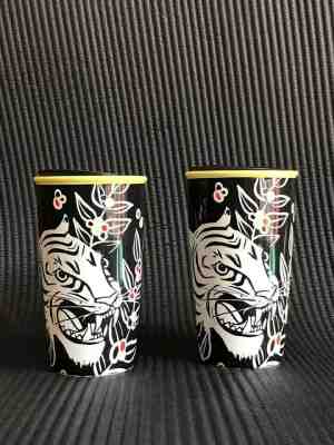 Starbucks Limited Edition 2018 White Tiger Ceramic Tumbler 12 Oz - 2 NEW  - Sold on eBay May, 14th 2019 for $22.00