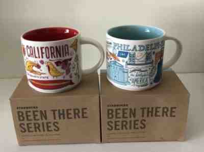 Starbucks California & Philadelphia Mugs Set Been There Series NEW - Sold on eBay May, 15th 2019 for $59.99