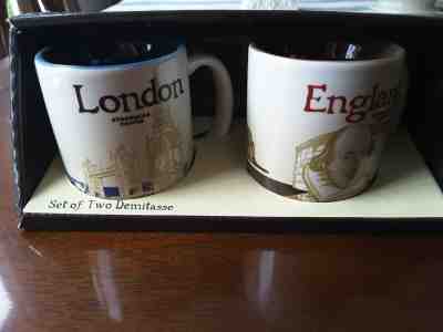 Starbucks You Were There Demitasse Cup Set LONDON/ENGLAND - Sold on eBay May, 13th 2019 for $20.00