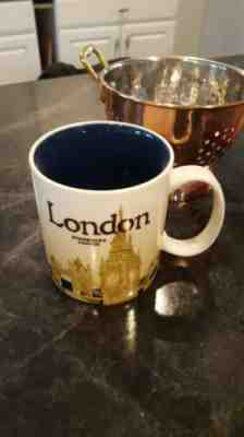 2013 STARBUCKS Global Icon LONDON Mug Big Ben Tower Bridge 16oz England  - Sold on eBay May, 12th 2019 for $24.50