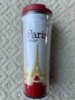 Starbucks PARIS Global Icon Plastic Travel Tumbler Coffee Mug Cup 12oz - Sold on eBay May, 14th 2019 for $24.95