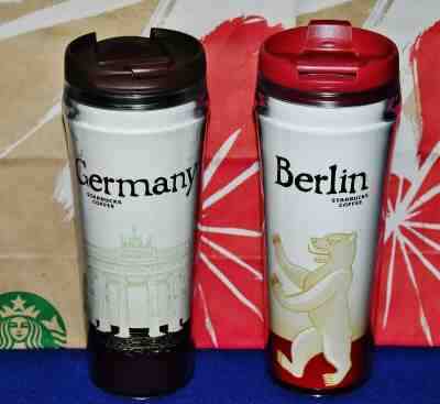 Starbucks 2004 Germany & 2004 Berlin Global Icon Travel Tumblers New - Sold on eBay May, 2nd 2019 for $39.99