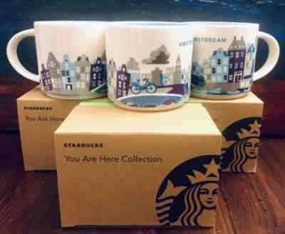 Starbucks Amsterdam You Are Here 14 oz Coffee Mug NIB!!! - Sold on eBay May, 14th 2019 for $40.00