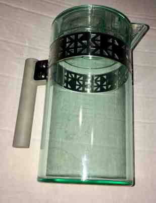 Green Clear Acrylic 2013 Chrome Accent 32 oz. (4 Cups) Starbucks Pitcher - Sold on eBay May, 13th 2019 for $5.99