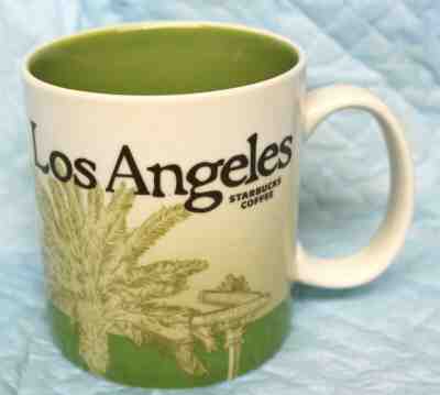 STARBUCKS 16 OZ COFFEE MUG LOS ANGELES 2012 GLOBAL ICON COLLECTORS SERIES - Sold on eBay May, 10th 2019 for $12.99